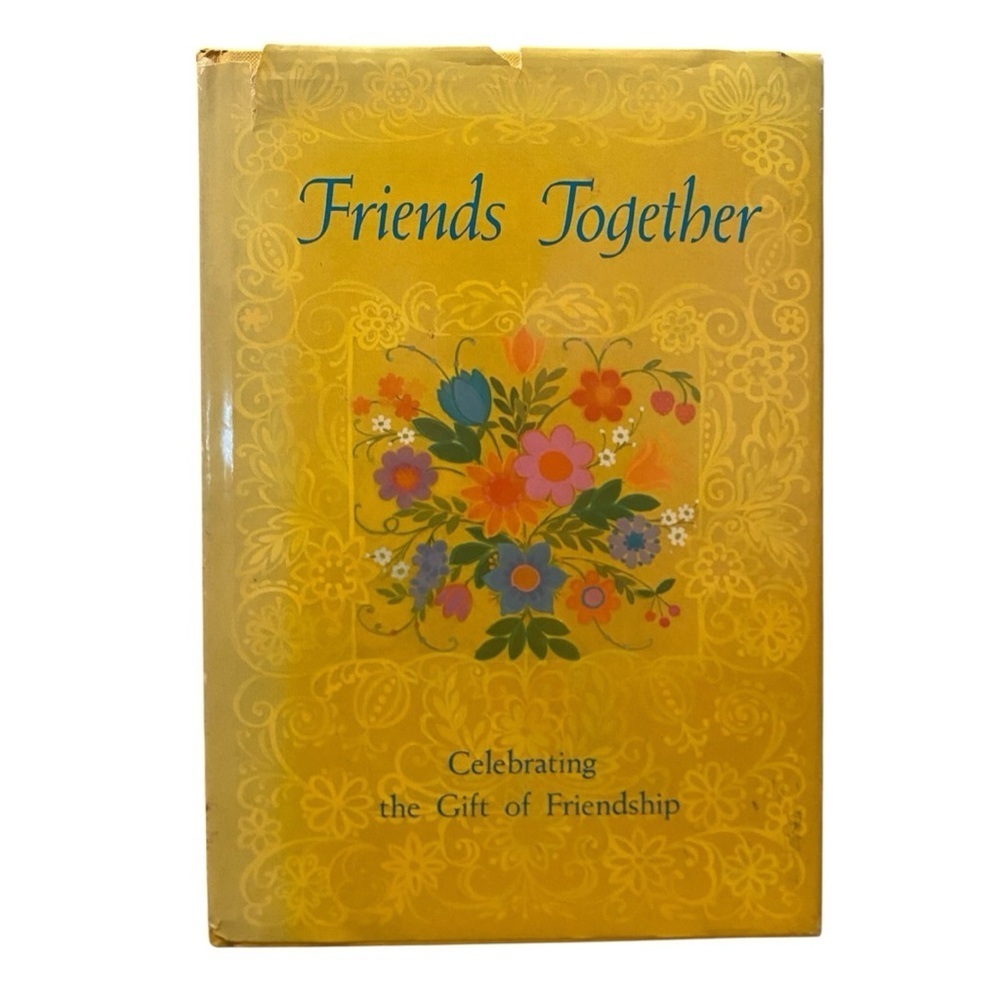MCM Vintage Friends Together A Hallmark Crown Edition Decorarive Book Floral 71